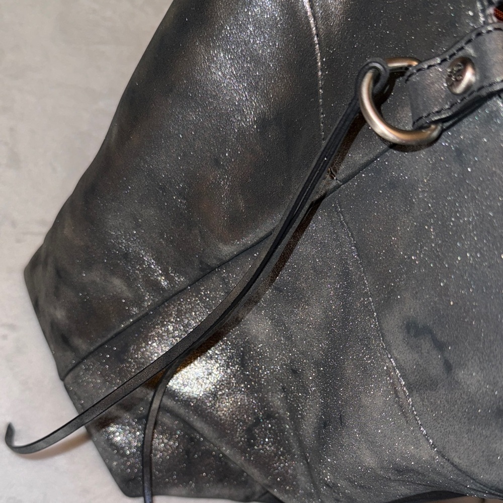 HOBO  Black Metallic Tote - Picture 8 of 16